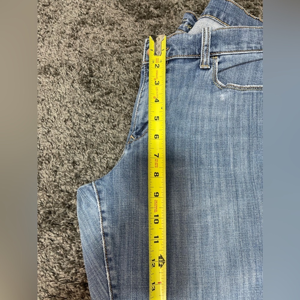 Old navy the sweetheart short stretch denim mid rise bootcut blue jeans size 10 - Picture 12 of 14